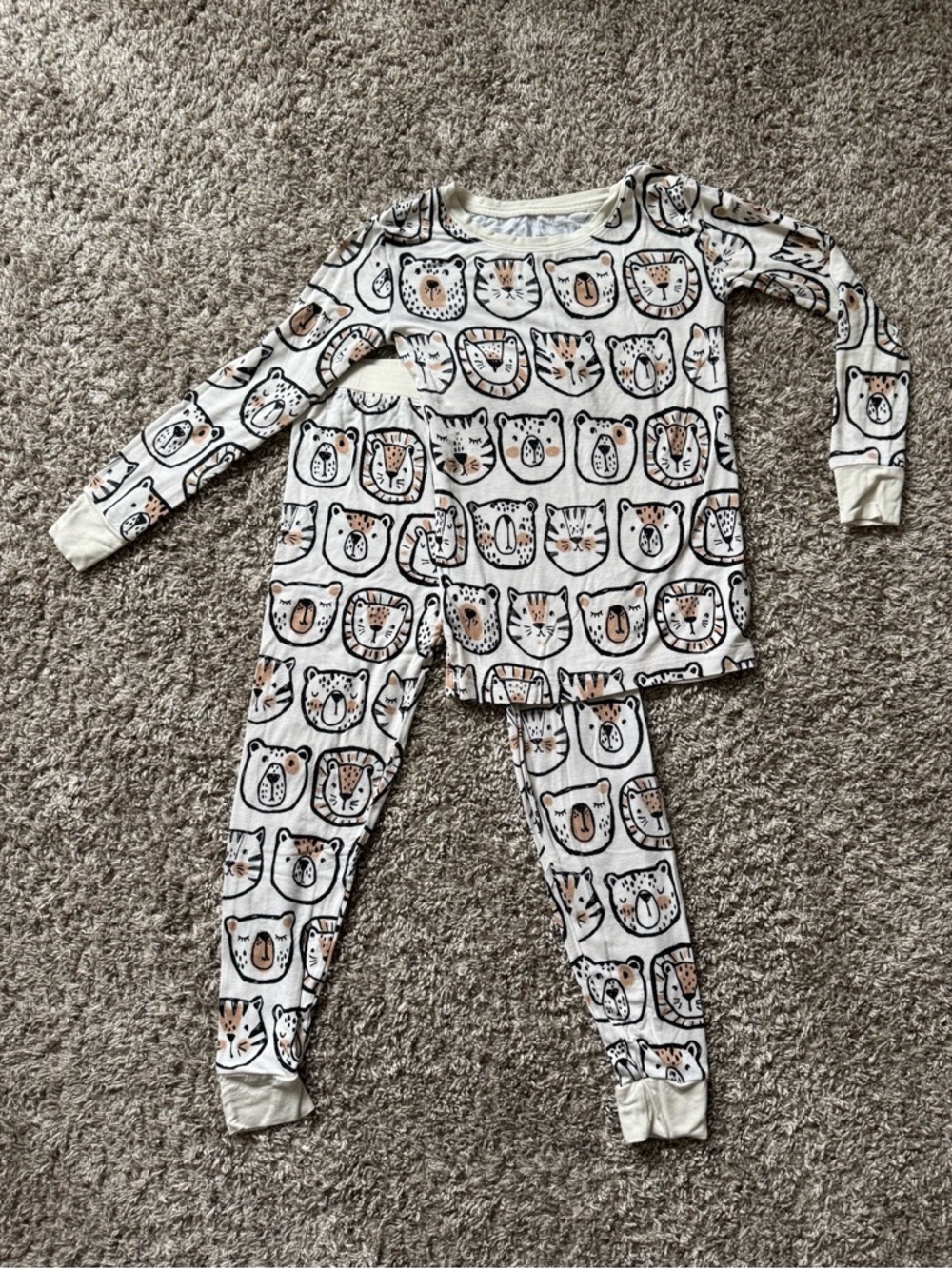 Little Sleepies “Lions, Tigers & Bears” bamboo pajamas, 4T